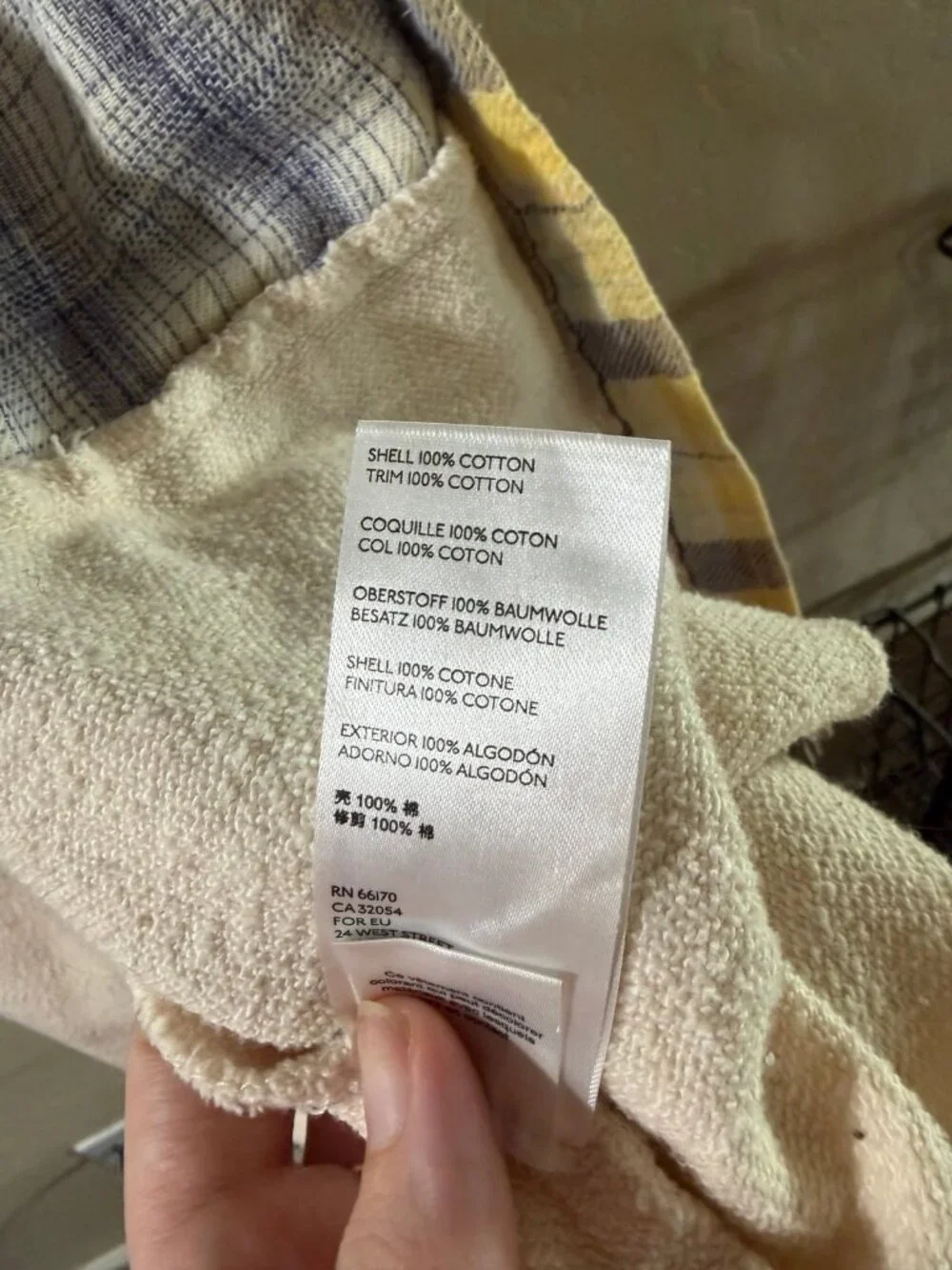 Free People Yellow Plaid Button Down Shirt Hoodie